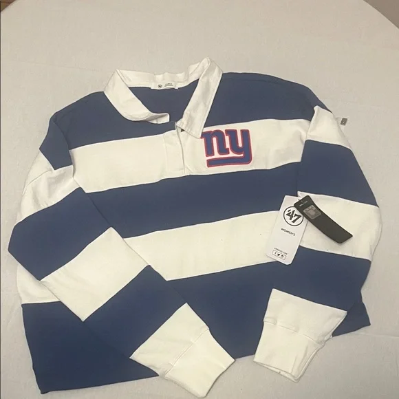Blue and White NY Giants Sweatshirt - Picture 1 of 5